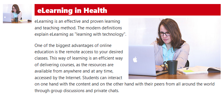 CONNECT-eLearning in Health