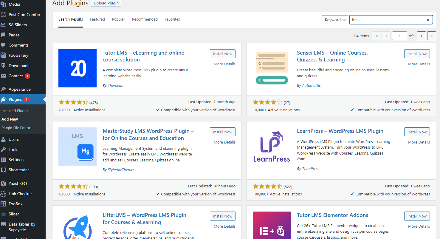 WordPress LMS