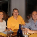 Francesca Neviller, Peter Mazohl, and Maurizio Paluzzi after the meeting